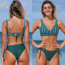 Floral Tie Bikini Set for Stylish Swimwear