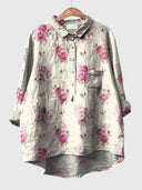 Valeria™ - Floral Print Chiffon Blouse for Everyday Wear
