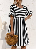 Chic Striped Mini Dress for Effortless Style