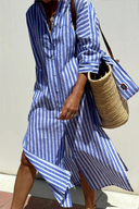 Chic Striped Shirt Dress for Effortless Style