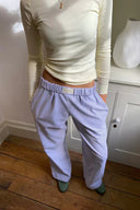 Striped Elastic Waist Pants for Effortless Style