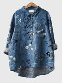 Valeria™ - Floral Print Chiffon Blouse for Everyday Wear