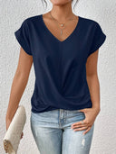 Stylish Women's Short-Sleeve Tee in Trendy Colors