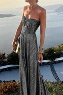 Chic Off-Shoulder Maxi Dress for Women