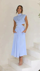 Chic Cut-Out Waist Jumpsuit for Stylish Appeal