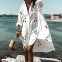 Chic Midi Shirt Dress for Women