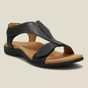 Heidi Solid Color Sandals with Velcro