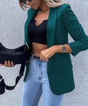 Chic Women's Black Blazer Jacket