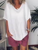 Chic Women's Oversized White T-Shirt
