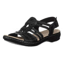 Chic Ergonomic Sandals with Footrest Design
