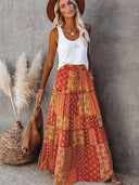Vintage Bohemian Maxi Skirt for Boho Style