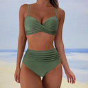 Chic High-Waist Padded Bikini Set for Women