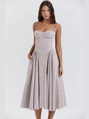 Flattering Waistline Sun Dress for Effortless Style
