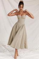 Flattering Waistline Sun Dress for Effortless Style