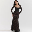 Two-Piece Mermaid Skirt Strap Dress Ensemble