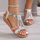 Chic Bohemian Braided Wedge Sandals