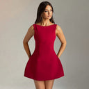 Chic Backless Mini Dress for Effortless Style
