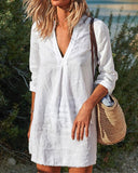 Chic Summer Tunic Dress in Trendy Fabrics