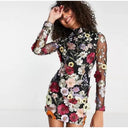 Artisan Craft Floral Design Dress