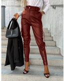 Chic Women's Zipper Detail Trousers