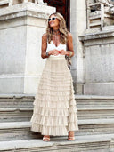 Layered Tulle Maxi Skirt for Chic Style