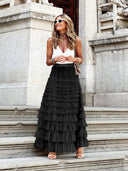 Layered Tulle Maxi Skirt for Effortless Style