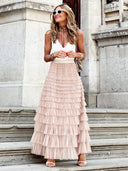 Layered Tulle Maxi Skirt for Chic Style