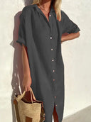 Chic Cotton Shirt Dress for Every Occasion