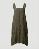 Cotton Apron Dress with Pockets - Stylish & Functional