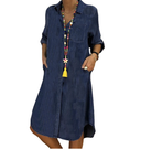 Chic Long Sleeve Denim Dress for Women