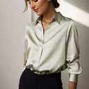 Flowy Satin Blouse for Effortless Style