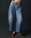 Stylish Women's Straight-Leg Denim Jeans