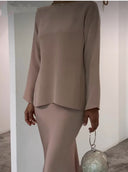 Chic American Pearl Dress Ensemble