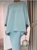 Chic American Pearl Dress Ensemble