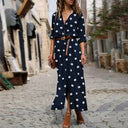 Chic Polka Dot Midi Dress