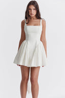 Chic White Bow Dress for Every Occasion