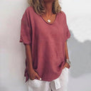 Stylish Women's Solid Round Neck Shirt