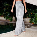 Glittery Flared Women's Pants for 2024
