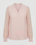 Chic V-Neck Chiffon Blouse for Styling
