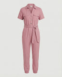 Chic Women's Jumpsuit with Button Placket Design
