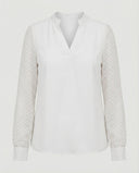 Chic V-Neck Chiffon Blouse for Styling