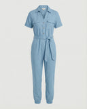 Chic Women's Jumpsuit with Button Placket Design