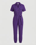 Chic Women's Jumpsuit with Button Placket Design