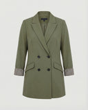Chic Double-Breasted Blazer with Stylish Cuffs