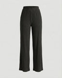 Stylish Wide-Leg Summer Pants with Ribbed Texture