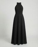 Chic High Neck Maxi Dress with Side Slits