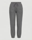 Airy Women's Leisure Pants with Elastic Waist and Side Pockets