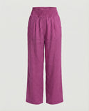 Women's Relaxed Fit Linen Pants with Elastic Waist