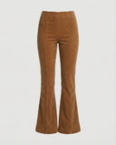 High-Waisted Flared Cord Trousers for Women
