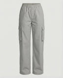 Women's Adjustable Waist Cargo Pants with Side Pockets